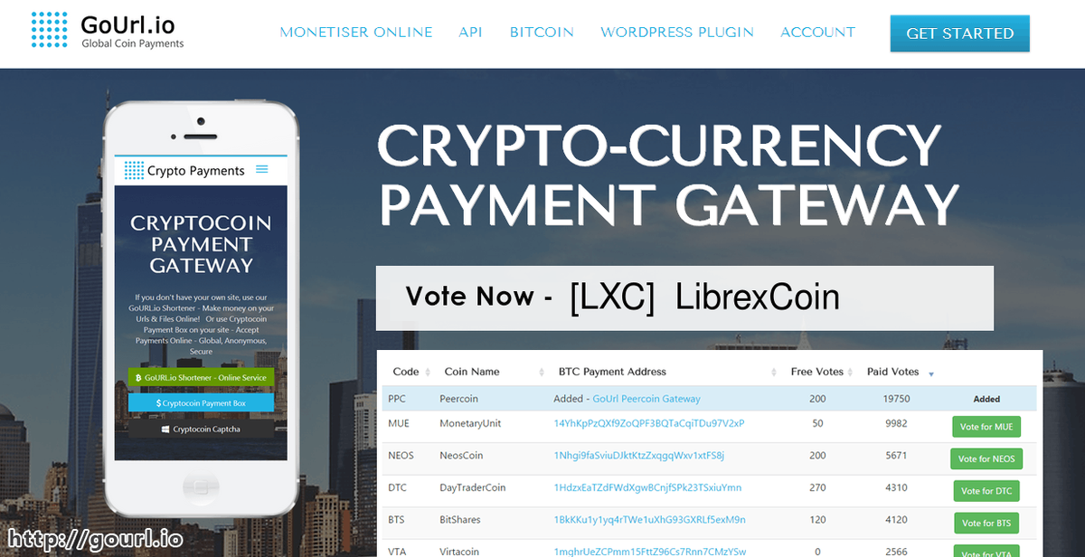 CryptocoinAPI's tweet image. #Wordpress #Bitcoin Gateway! Vote Now - #LibrexCoin #LXC. Use FREE votes for $LXC! Goto - gourl.io/voting-lxc.htm