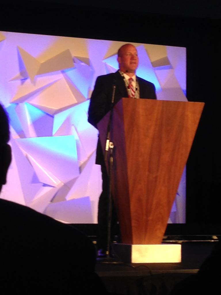 PetersonPub's tweet photo. AMBA President Michael Bohning emcees tonight's banquet and awards ceremony. ##2015ambaconference http://t.co/PAm6nIMomJ