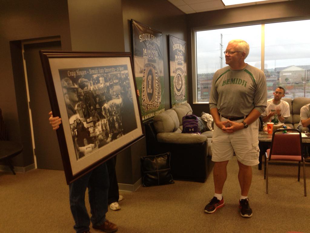 Honoring <a href="/BSUBeavers/">Bemidji State Beavers</a> Head Coach Craig Hougen on 26 years! Best of Luck Coach