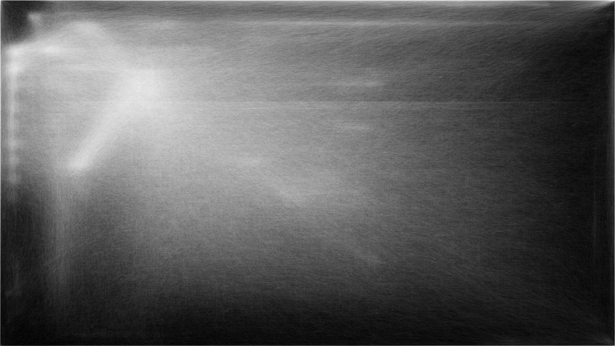 Tracked my mouse movements for a few months and converted the data in to an image. Looks a bit like an xray #dataviz