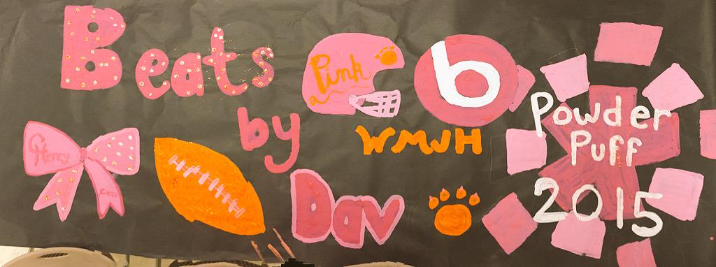 HenryScience's tweet photo. GAME ON!!! #wmjhPP #WMJHPRIDE #WMJHCHEER #POWDERPUFF #PINKTEAMRULES @kellybuffa http://t.co/YsdDhBMQ5a
