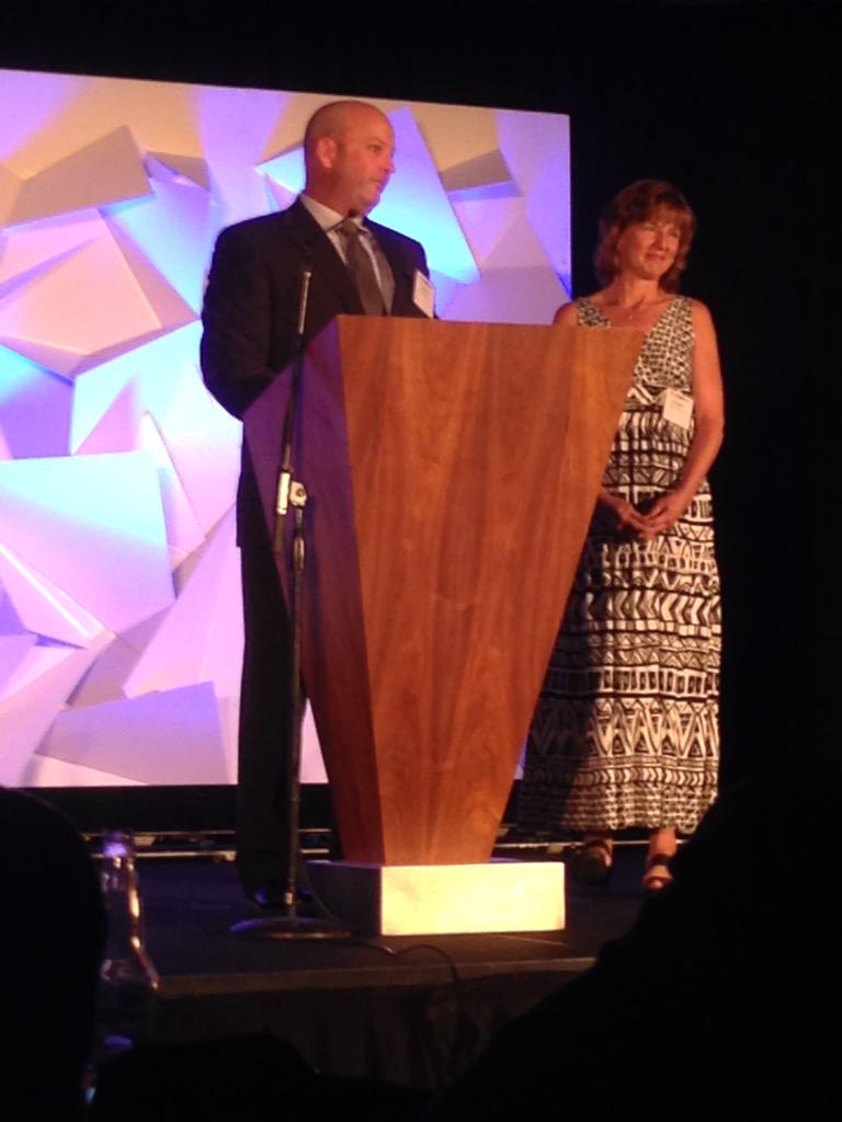 PetersonPub's tweet photo. Inspiring presentation from iWarriors, giving iPads to combat wounded veterans. #2015ambaconference http://t.co/q5VQXa3Mi7