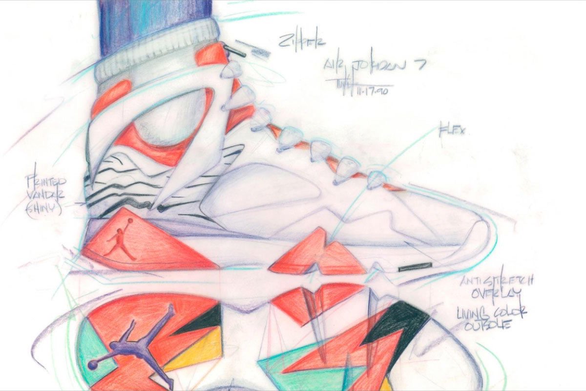 tinker hatfield sketch