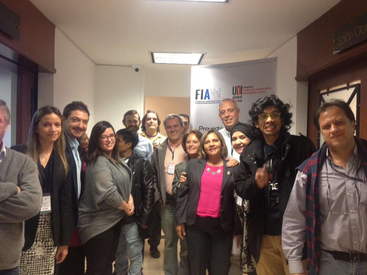 FIA_actors's tweet photo. United for stronger audiovisual workers unions in #Colombia with @unimei thanks to @uniontounion #FIALA #PANARTES http://t.co/tOoRwj7Drf