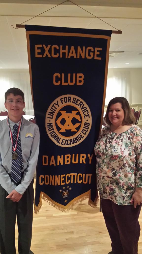 NFFD360's tweet photo. Congratulations to Justin, our Young Citizenship Award winner.  Thank you @exchangeclub of #Danbury http://t.co/IB1NHyx51y