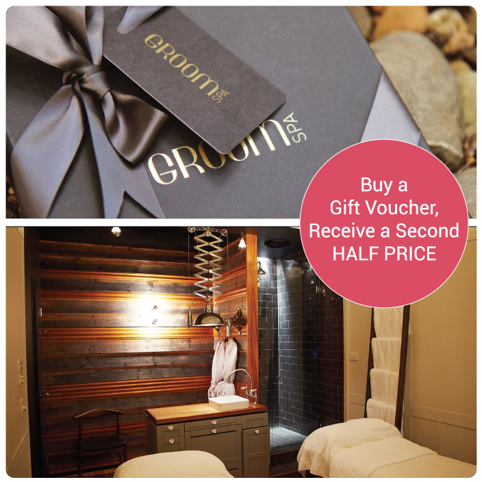 groomspa_'s tweet photo. Haven't got your Mums Day gift sorted? Pop into Groom for a gift voucher &amp; get a second half price! #MothersDay http://t.co/grA1lLFHjG