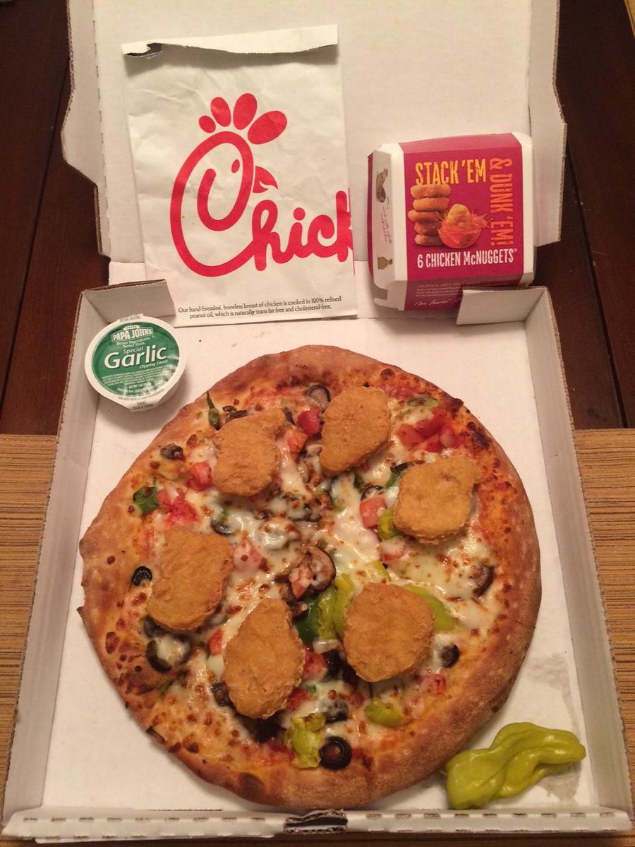 Hey <a href="/ScottSAllen/">Scott Allen</a> A Chick-fil-A lunch, Papa John's w/ McNuggets for dinner! #NatsFoodTrifecta wapo.st/1F1GFUv
