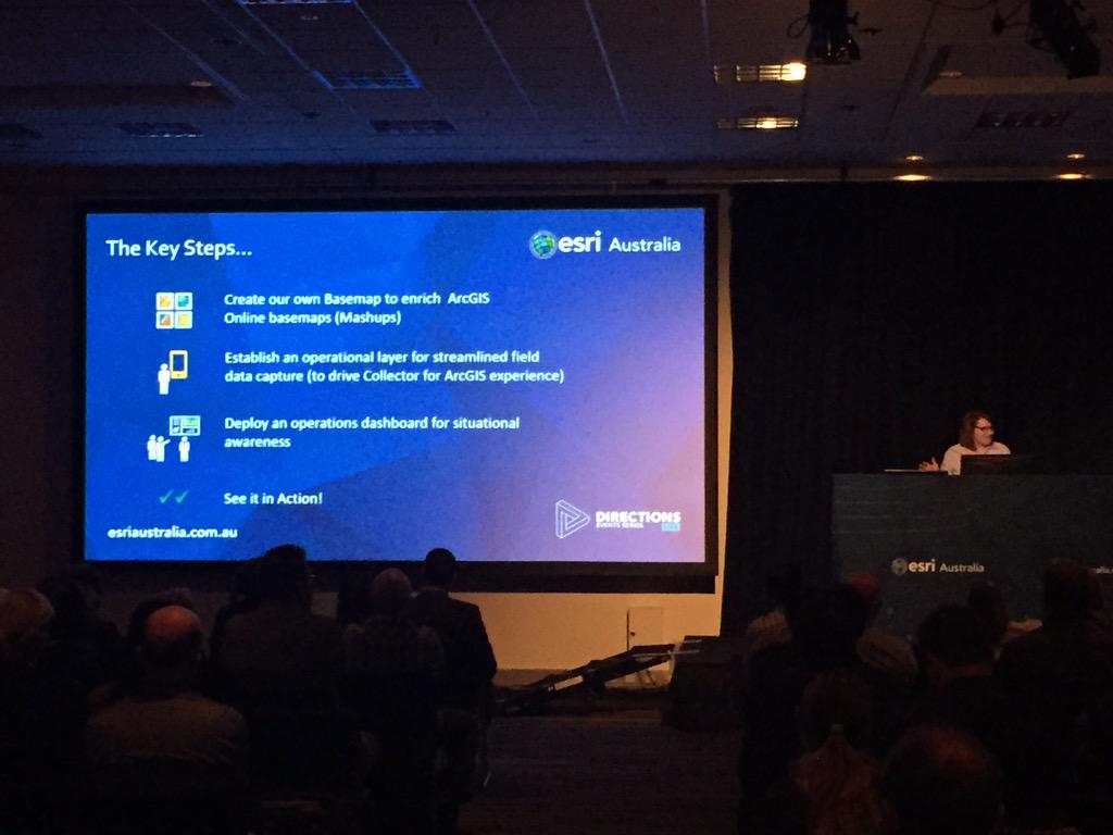 LenOlyott1's tweet photo. @ajgeer sharing #arcgis content in seconds (maybe minutes) at #DirectionsLIVE http://t.co/VvKrIA349p