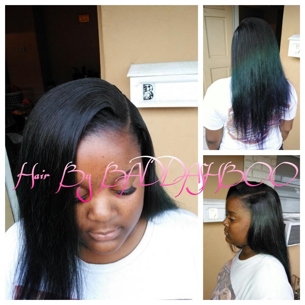 305Djghost's tweet photo. Sew in done by Baddashboo @Pink_Freakk http://t.co/satVfE9XUY