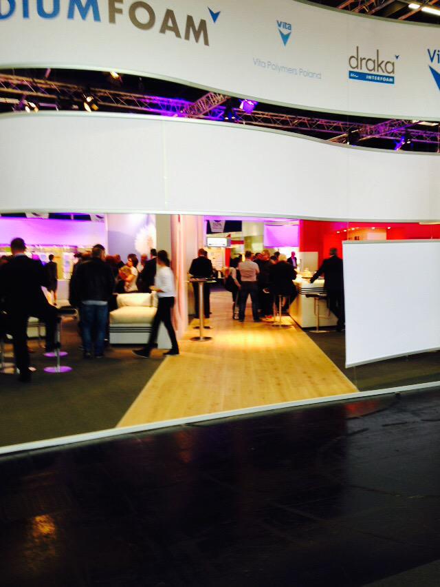 AndyCorbett6's tweet photo. Last day at the #interzum2015 for @VitafoamUK hall 10.2 http://t.co/YttyEtIKVZ
