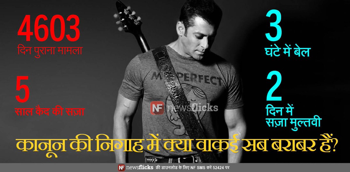 newsflickshindi's tweet photo. #SalmanBailOrJail मामले में #SentenceSuspended, पर कुछ सवालों के जवाब अभी मिलने बाकी हैं... http://t.co/snubmZLaoN