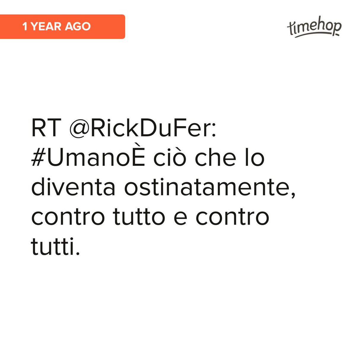 giuliavaldi's tweet photo. @RickDuFer @TwitSofia_It 

#umanoè stato una roba bellissima :)) http://t.co/wCvJOExZD7 http://t.co/YIbNfTE9q3