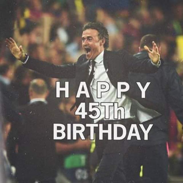 Happy birthday to our coach  Happy birthday To Our boss LUIS ENRIQUE Thank you for everything We love youu 