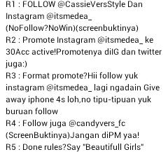 RULES:)#RETWEET+FAV!!DITUTUP TANGGAL 05 JUNI 2015:)YANG GAK PUNYA IG,DOWNLOAD AJA APPNYA!:)