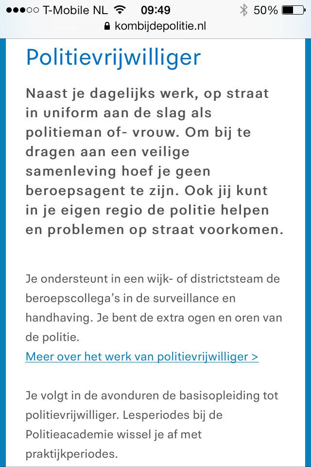 Wat ik doe in vrije tijd? Ik begeleid supporters als betaalde collega's staken

Word snel politievrijwilliger #feyvit