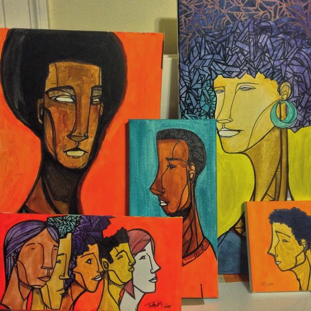Shinbone10's tweet photo. Gearing up for my show! #cambridge #artshow #paintings #yes #imagodei #shinhappens http://t.co/DqeexBJs00 http://t.co/cyKlPQsfv0