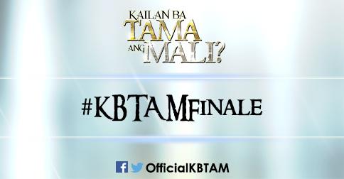 OfficialKBTAM's tweet photo. Ano ang mangyayari sa huling araw ng #KailanBaTamaAngMali? 'Wag bibitiw!

Official hashtag: #KBTAMFinale http://t.co/EqkVnuXJZ3