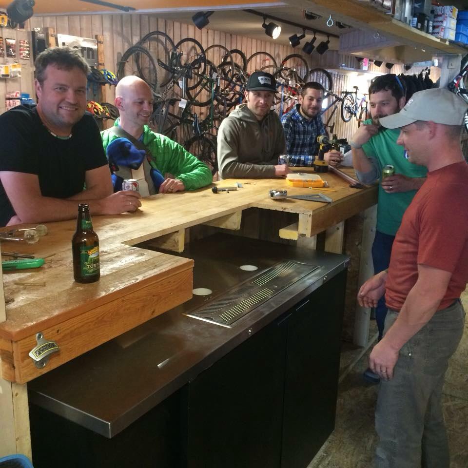 montanaenduro's tweet photo. Kegerator and tap system going in at @TheGarageBike just in time for rd. 1 #Helenduro! @GravityGuild http://t.co/QX7hjEhLlr