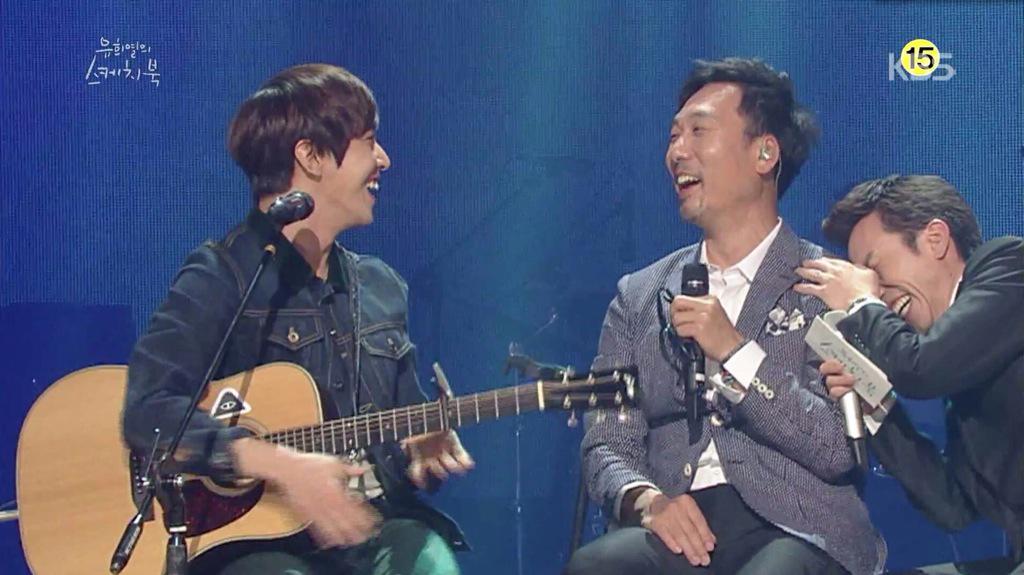 CNBYonghwa's tweet photo. [Trans Cap] 150508 #유희열의스케치북 SketchBook : 'THE VOCAL, the voice representing Korea' #JungYonghwa #정용화 http://t.co/PLftaZf2Ox