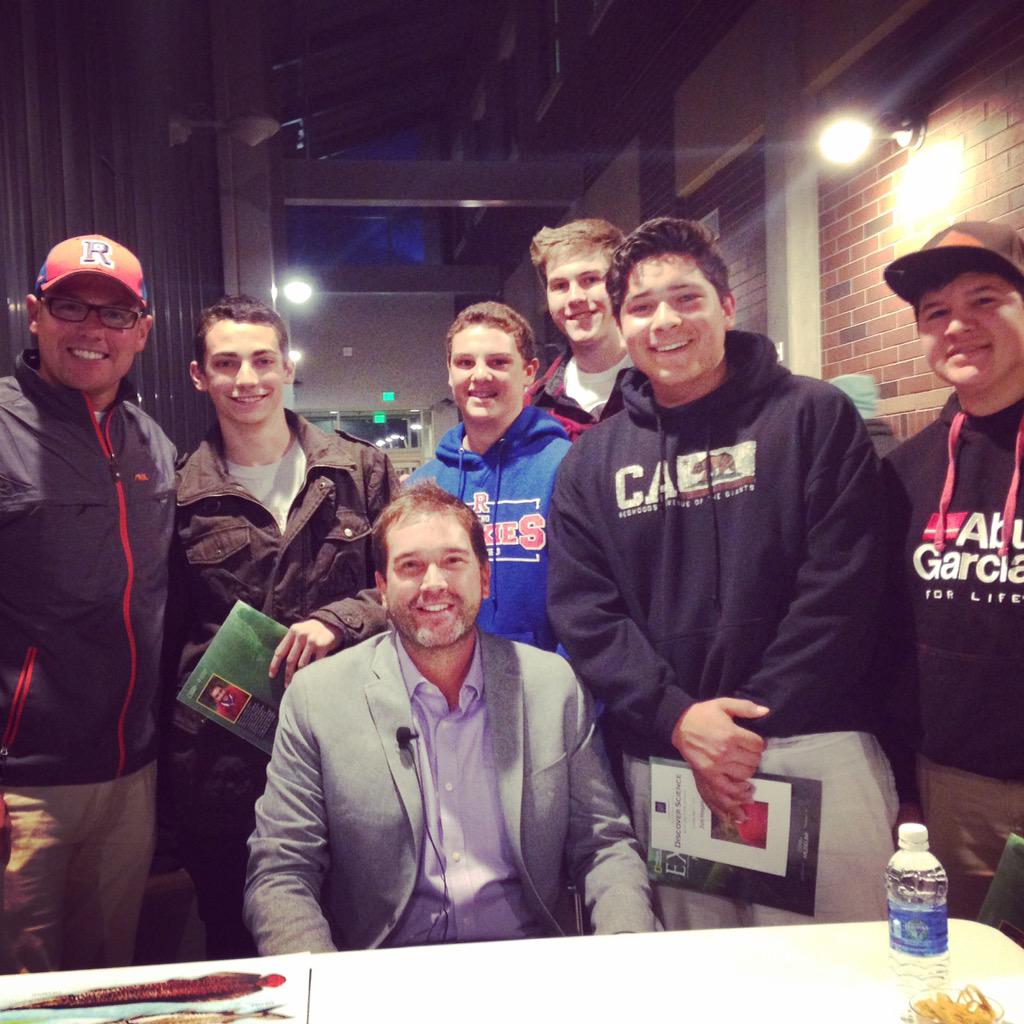 RenoHighIsFly's tweet photo. Great experience w/ @ZebHogan from #MonsterFish at #UNR. Boys really enjoyed it and got to meet Zeb. #RHSisFly http://t.co/wSUKsMI7wZ