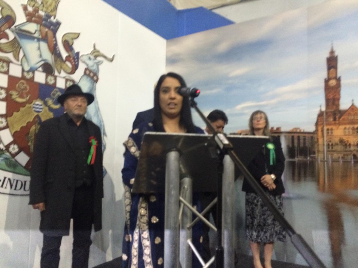 JennyEells's tweet photo. Naz Shah wins #Bradford West by 10,000+ majority #GE015 http://t.co/9jrcviVMLX