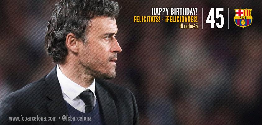 May 08
Barça\s legend midfielder and coach Luis Enrique turns 45!
Happy Birthday   