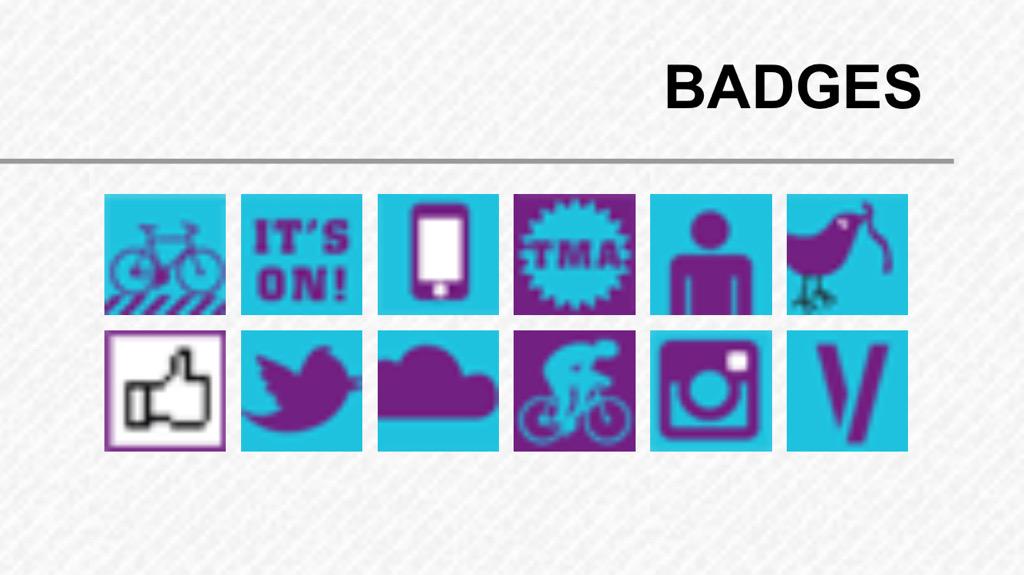 JonVinci's tweet photo. I don't know what's more addicting, logging miles or collectin badges! #MayisBikeMonth @mayisbikemonth #gamification http://t.co/7nlNTeAr4j