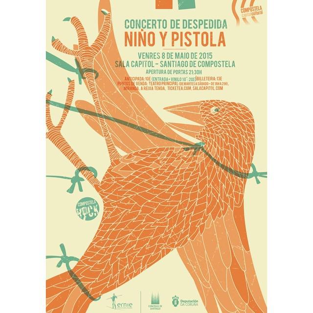 Ha llegado el día del concierto de despedida de Niño <a href="/ypistola/">Niño y Pistola</a> Entradas: goo.gl/t9AY90