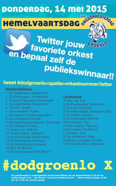Vorige flyer was niet compleet hierbij de aangepaste svp RT dit bericht!!!