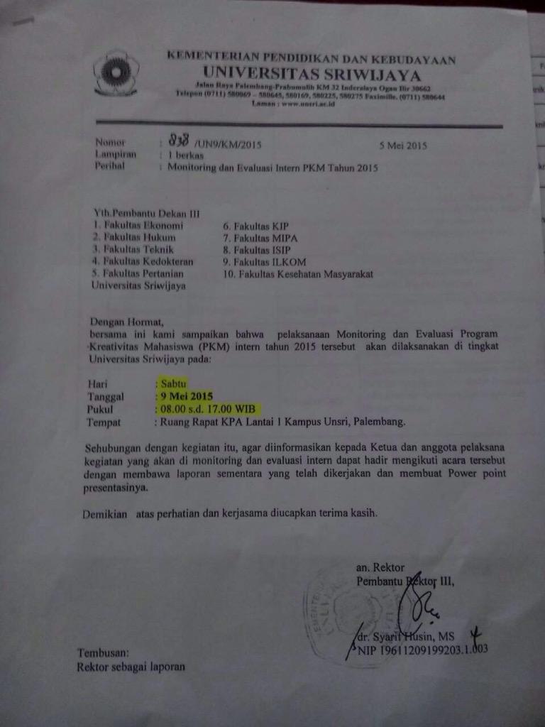 Yang PKM jangan lupa besok....