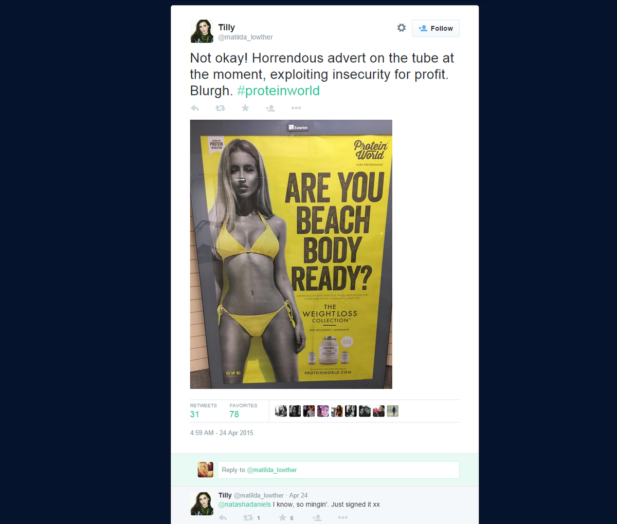 annabelle_1995's tweet photo. Hey @ReneeSomerfield this chick @matilda_lowther tryna #bitching at you http://t.co/SLEmIPQVsf