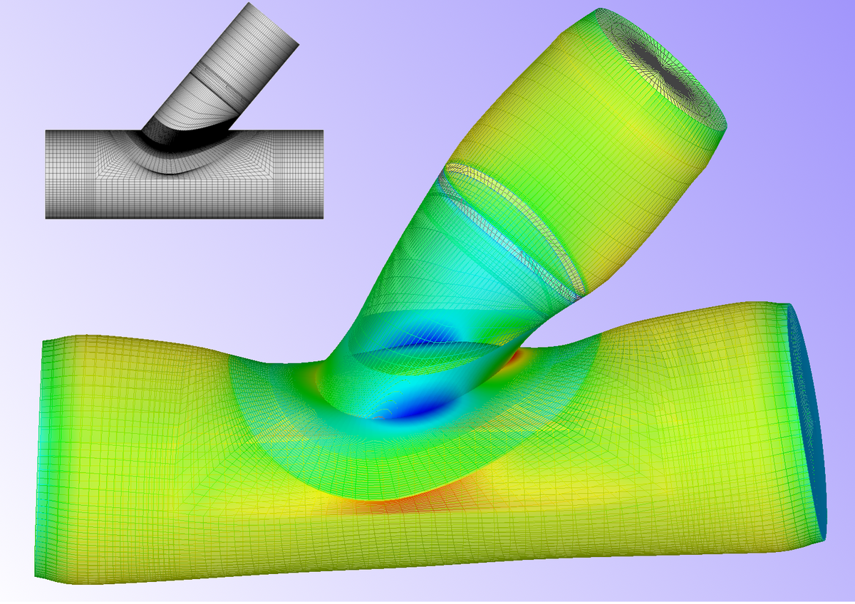 DynaflowRG's tweet photo. FEA analysis #fiberglass laminated Y-piece under pressure #FEPipe #DRG #FEA #SimulationFriday #oilandgas http://t.co/tN0muI4TTq