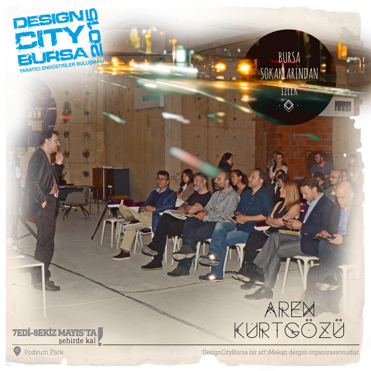 DesignCityBursa's tweet photo. Aren Kurtgözü, Bursa izlenimlerini anlatıyor... #design #city  #Bursa http://t.co/Xov2jeo7yT