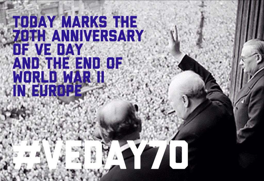 On this momentous day, take a moment to remember those who died for our freedom. #VEDay70 #mc