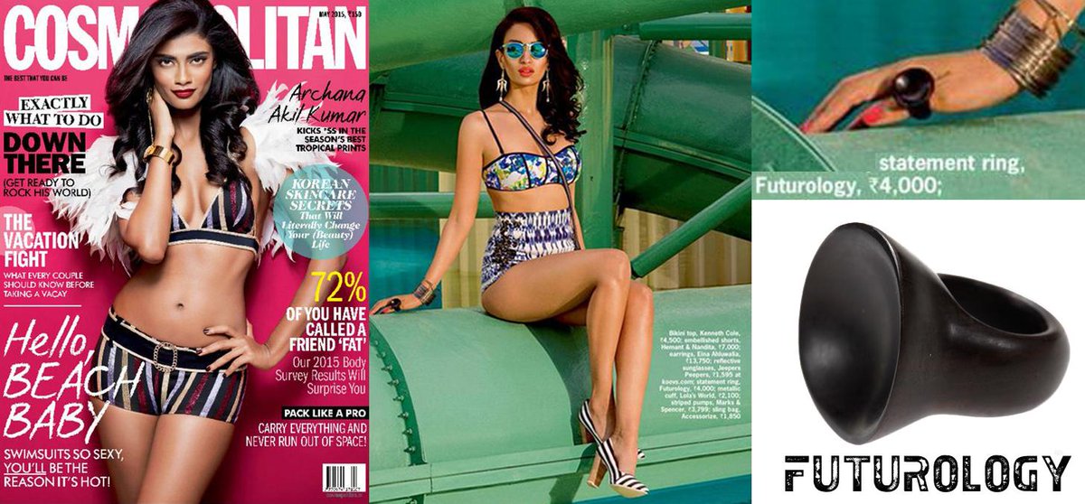 FuturologyIndia's tweet photo. @CosmoIndia features our statement wooden ring in their latest editorial. http://t.co/5jYXAt0Nfv