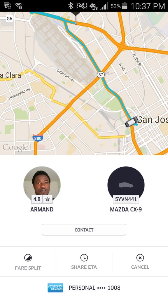 gmorto11's tweet photo. @Uber the #Uberdriver was not the driver in the picture and got into #uberaccident and still charged the #uberfare http://t.co/VsxjuC3TGd