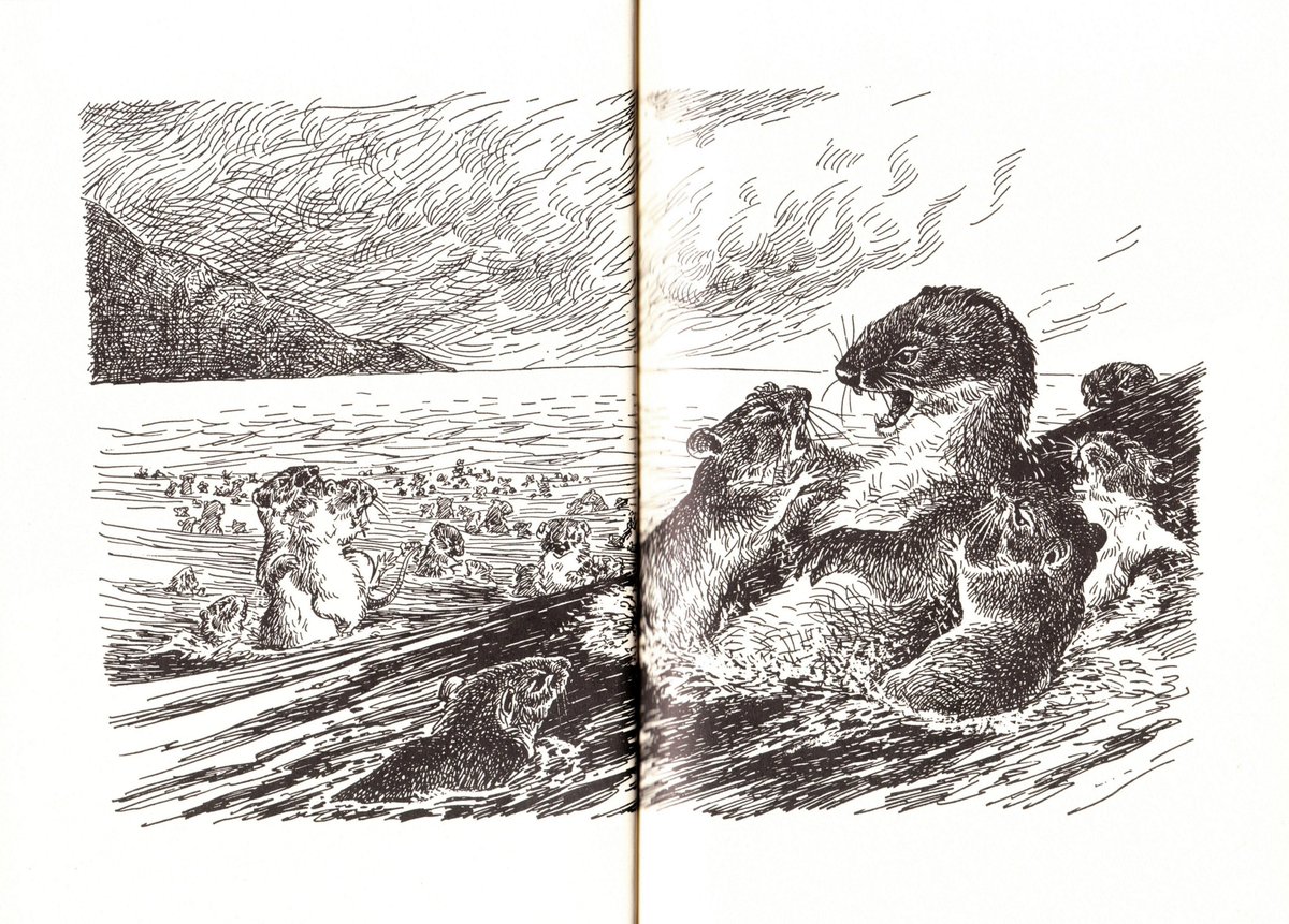 さかしま ガンバ の薮内氏 指輪 の寺島龍一氏の仕事は兎に角只管に絶品 そう云えば 何方も岩波少年文庫ですね 寺島氏の仕事に至っては ハリウッドの派手な実写映画よりも遥かに愛おしく感じていてって呟いていたら 本編が読みたくなって来ました