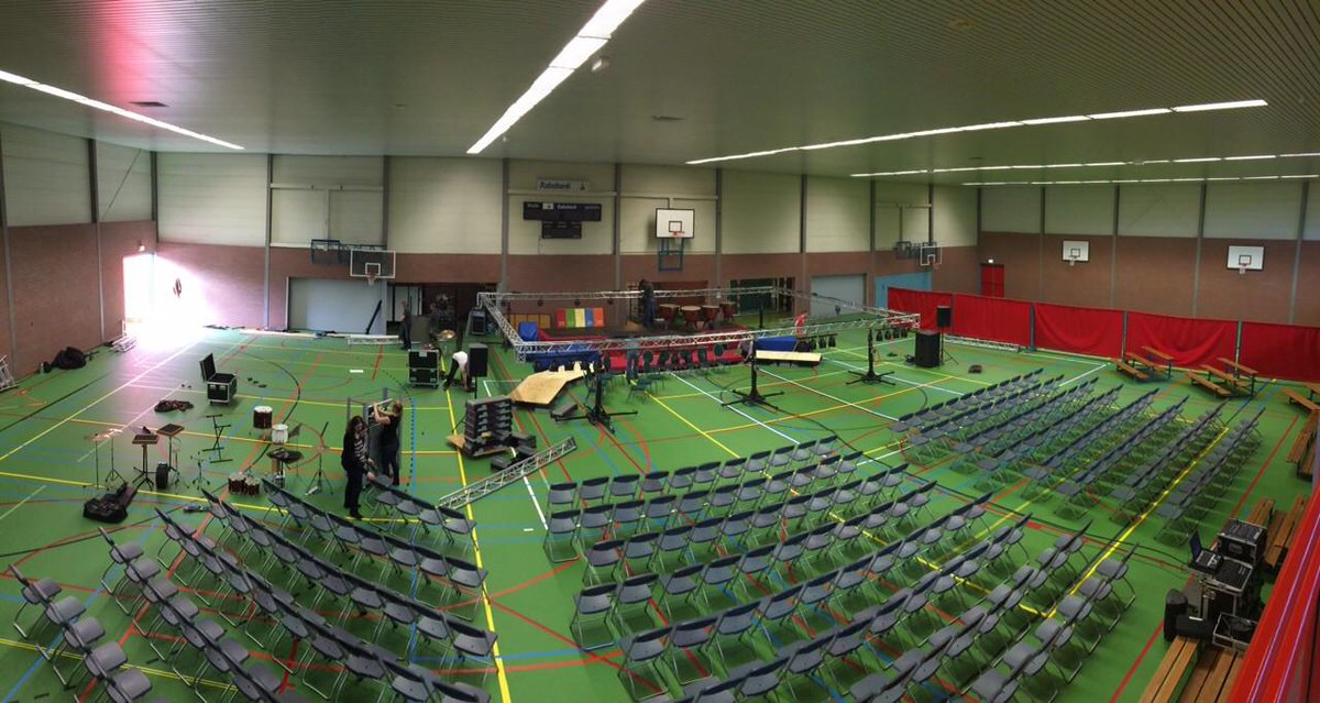 Voorbereiding voor het bevrijdingsconcert is in volle gang