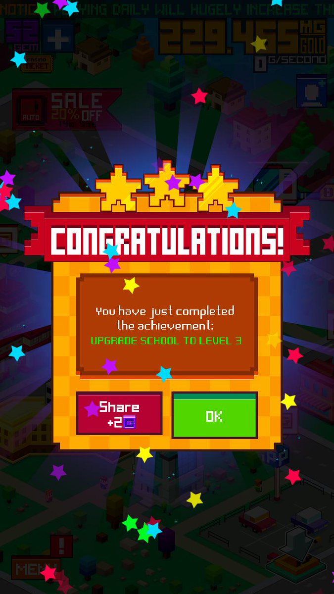 AsainLe's tweet image. I have just completed the achievement: "UPGRADE SCHOOL TO LEVEL 3". #CenturyCity itunes.apple.com/us/app/id95568…