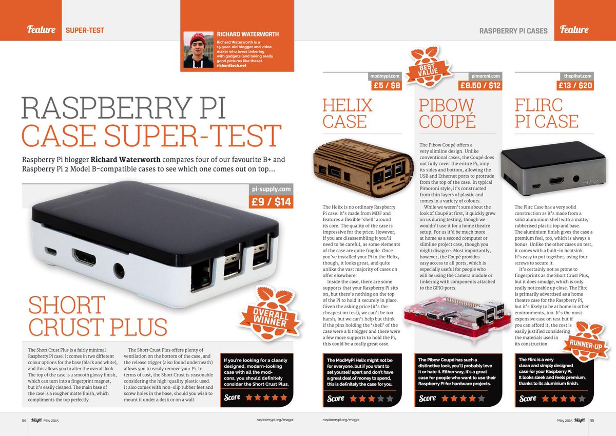 rpimagazine's tweet photo. #33 case super-test by @richardtechnet (he's 15 yrs old and has a brill @youtube channel). He took the photos too! http://t.co/v77Ai0BrW8