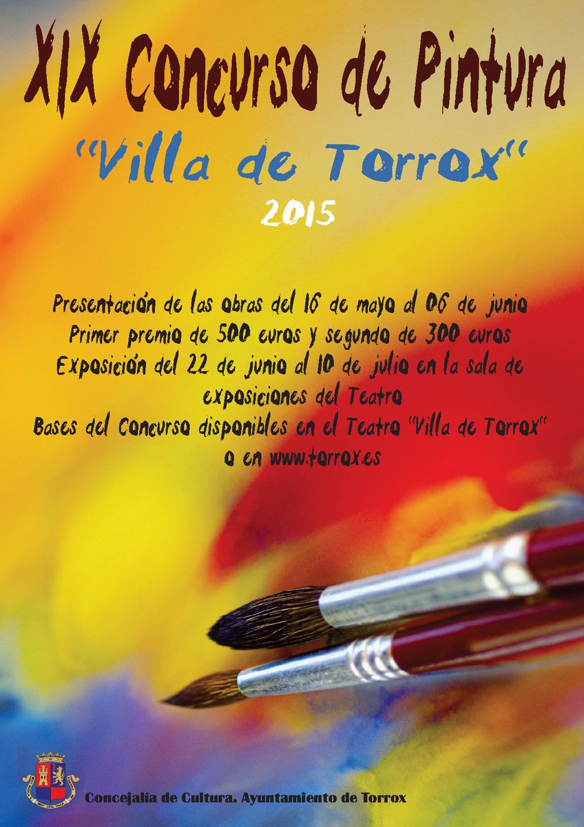 CulturaTorrox's tweet photo. Ya están disponibles en torrox.es las bases de los concursos de fotografía y pintura de este año. http://t.co/E56Rqy1Fiu