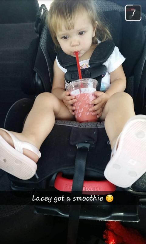 dustinpwitt's tweet photo. Diggin' her slusheeee #laceybug #cutiepie http://t.co/o9qOP2qjaK