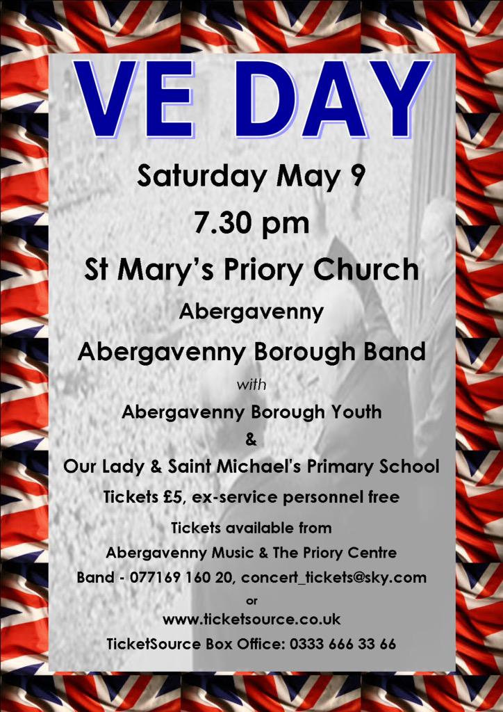 @Tickets4Troops FREE tickets for current & ex-service personnel tomorrow Sat May 9 7:30pm Abergavenny #Wales #VEDay70