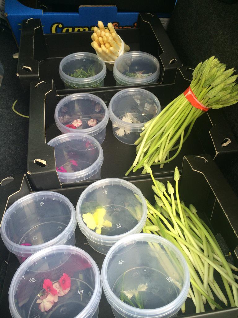 FvanVuure's tweet photo. Auto vol groente, bloemen en wieren! Eens kijken wie we gek kunnen maken. #VeggieInspiration #FoodIsFun http://t.co/NfOj1987ZC