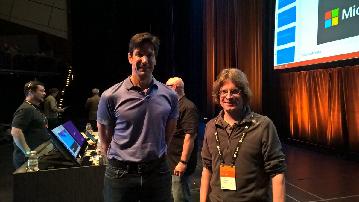 BlackMarble's tweet photo. Our own Andy Dawson ( @W4050 ) got to meet @markrussinovich @MS_Ignite ! Excellent! #MSIgnite http://t.co/koJbPJ4sIL