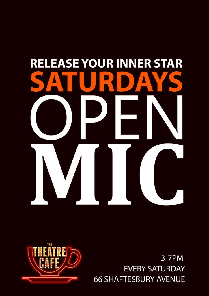 thetheatrecafe's tweet photo. Whose Coming Tomorrow? #openmic #stageysaturdays http://t.co/JwXAh8FjDj
