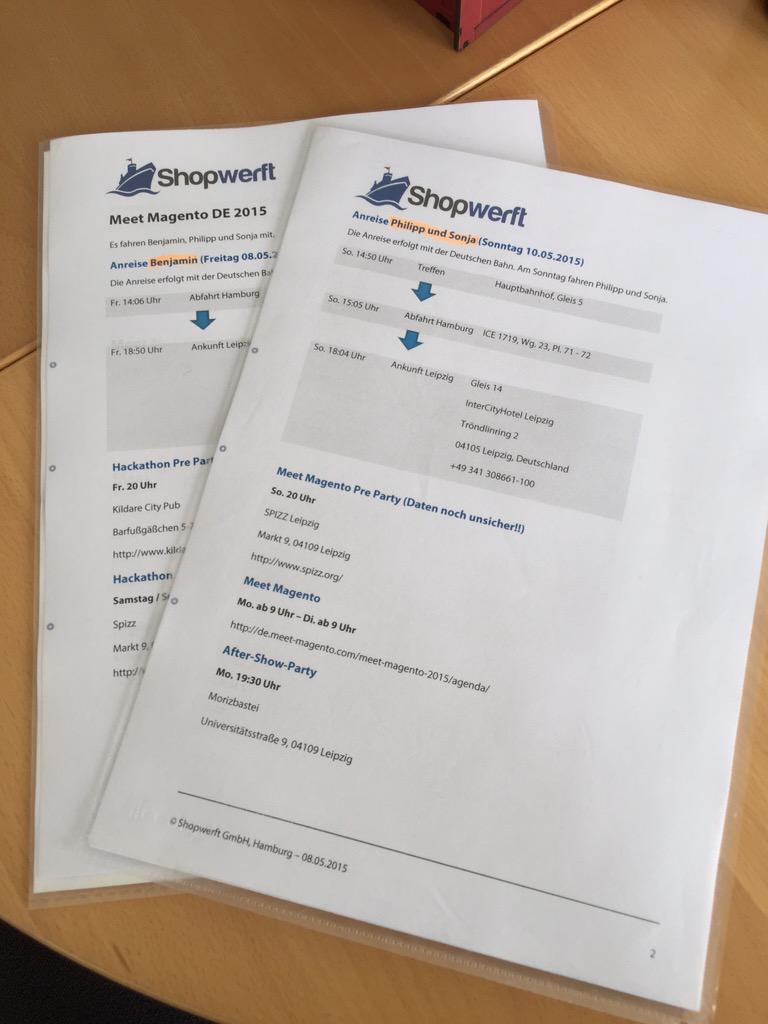 Reiseunterlagen sind gepackt und vollständig. Jetzt kann's ja losgehen #mm15de