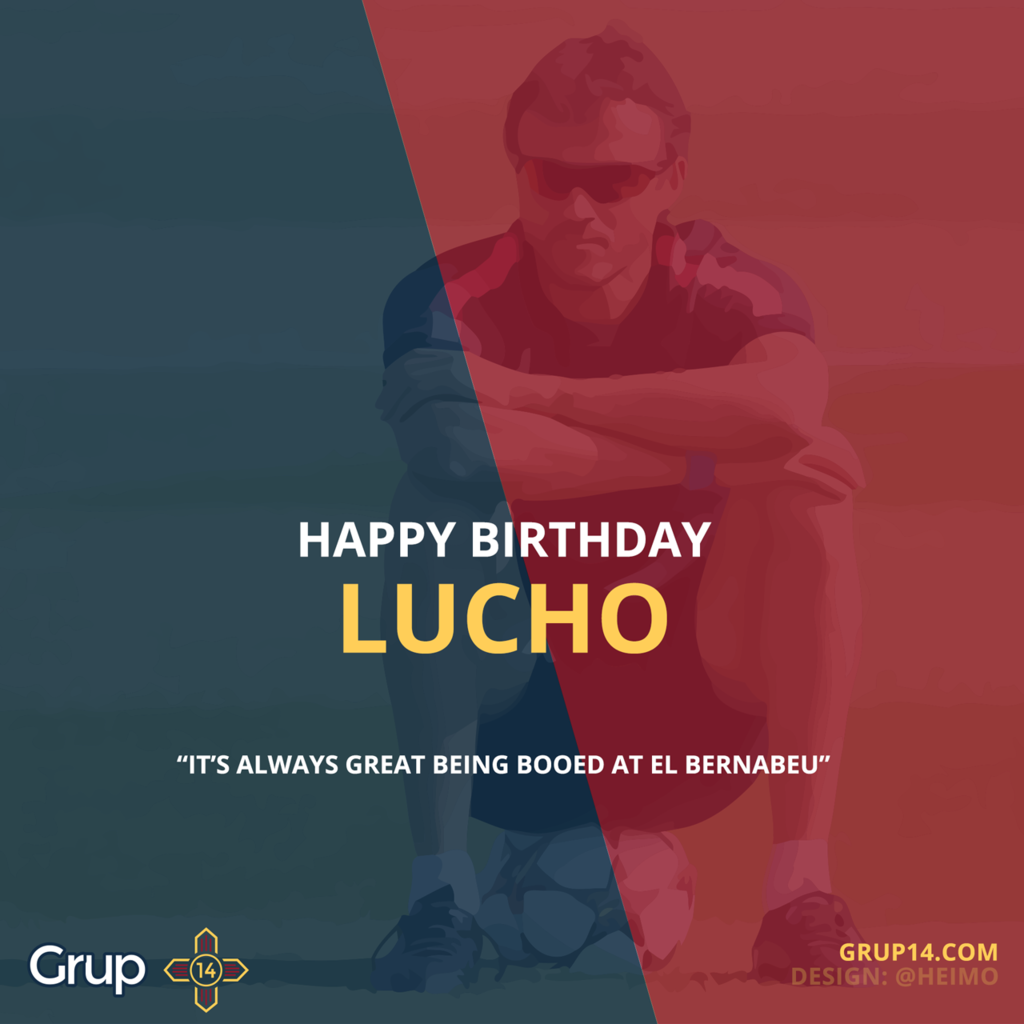  Luis Enrique Martínez turns 45 today. Happy birthday, boss! 