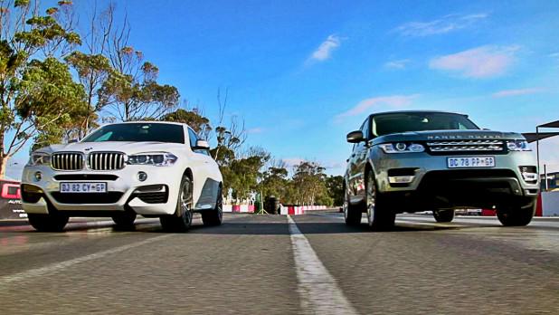 #DragRace - We line up the #BMW X6 M50d and the #RangeRover Sport SDV8, watch the battle here cars.co.za/motoring_news/…
