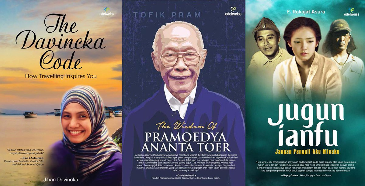 Pnerbitedelweis's tweet photo. KUIS EDELWEISS: Pilih satu dari tiga buku @Pnerbitedelweis berikut yang kamu suka &amp; berikan alasannya! http://t.co/aGnleiNm8H